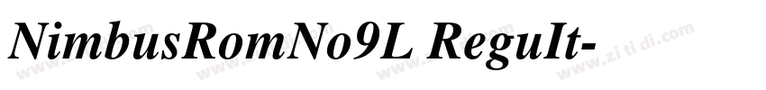 NimbusRomNo9L ReguIt字体转换
